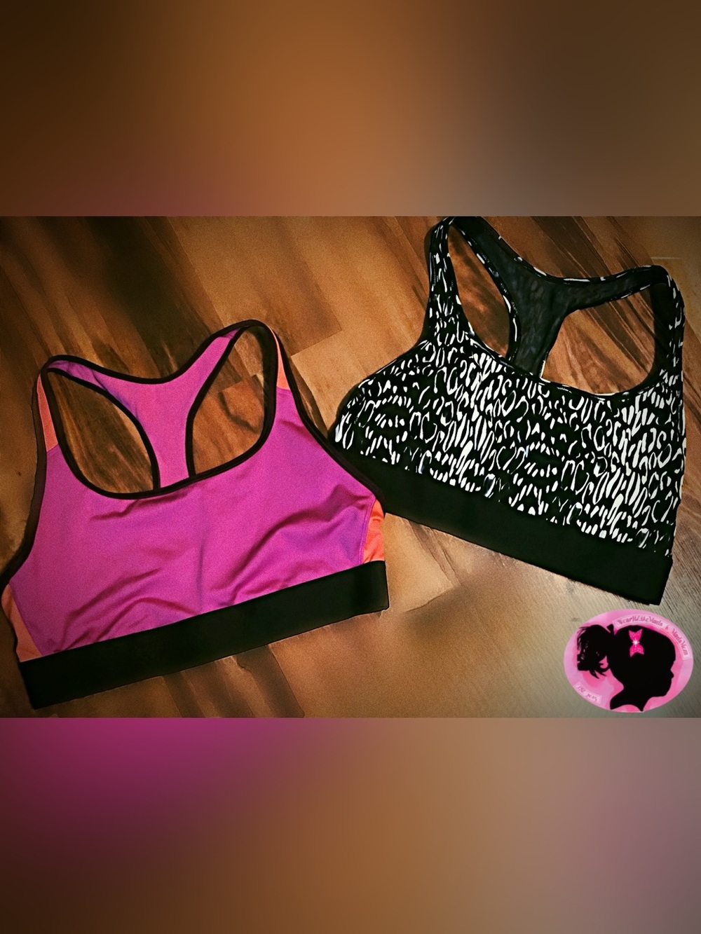 Victoria's Secret Sport Women’s Racerback Sports Bras - Set of 2 Size Large